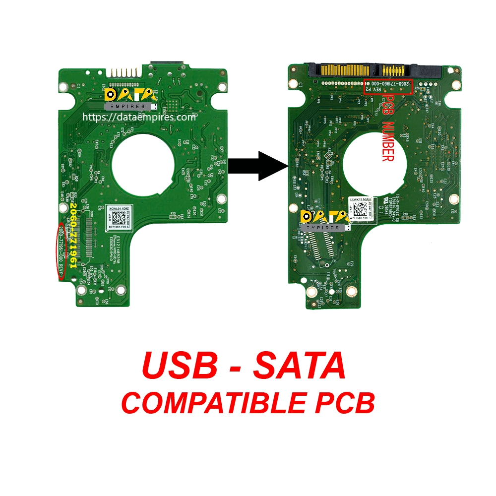 USB TO SATA COMPATIBLE DONER PCB