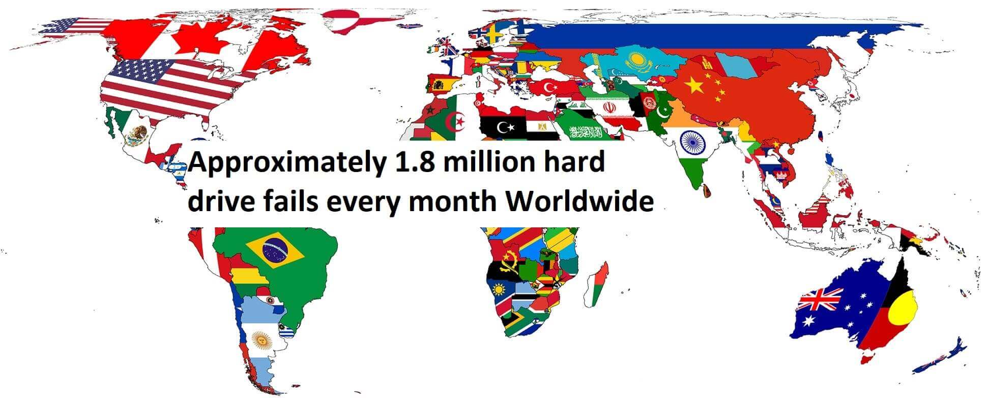 Worldwide hard disk failure rate